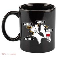 Wine Seagulls 11oz C Handle Ceramic Mug