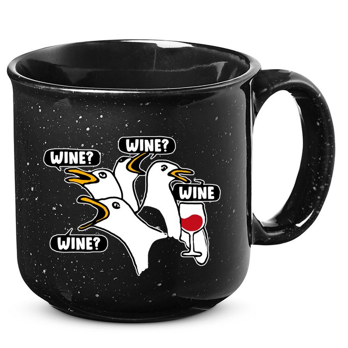 Wine Seagulls 15oz Campfire Ceramic Mug