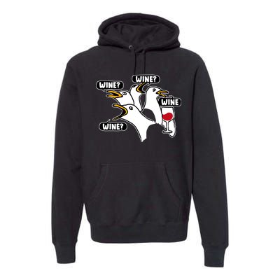 Wine Seagulls Premium Hoodie