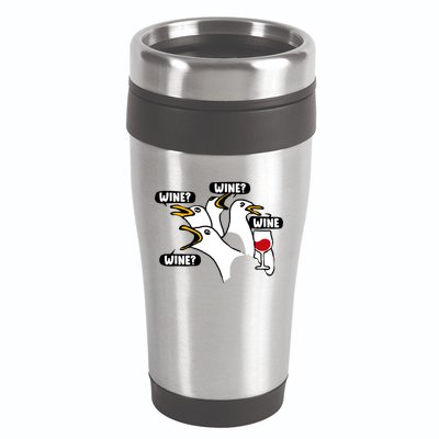 Wine Seagulls 16oz Travel Tumbler