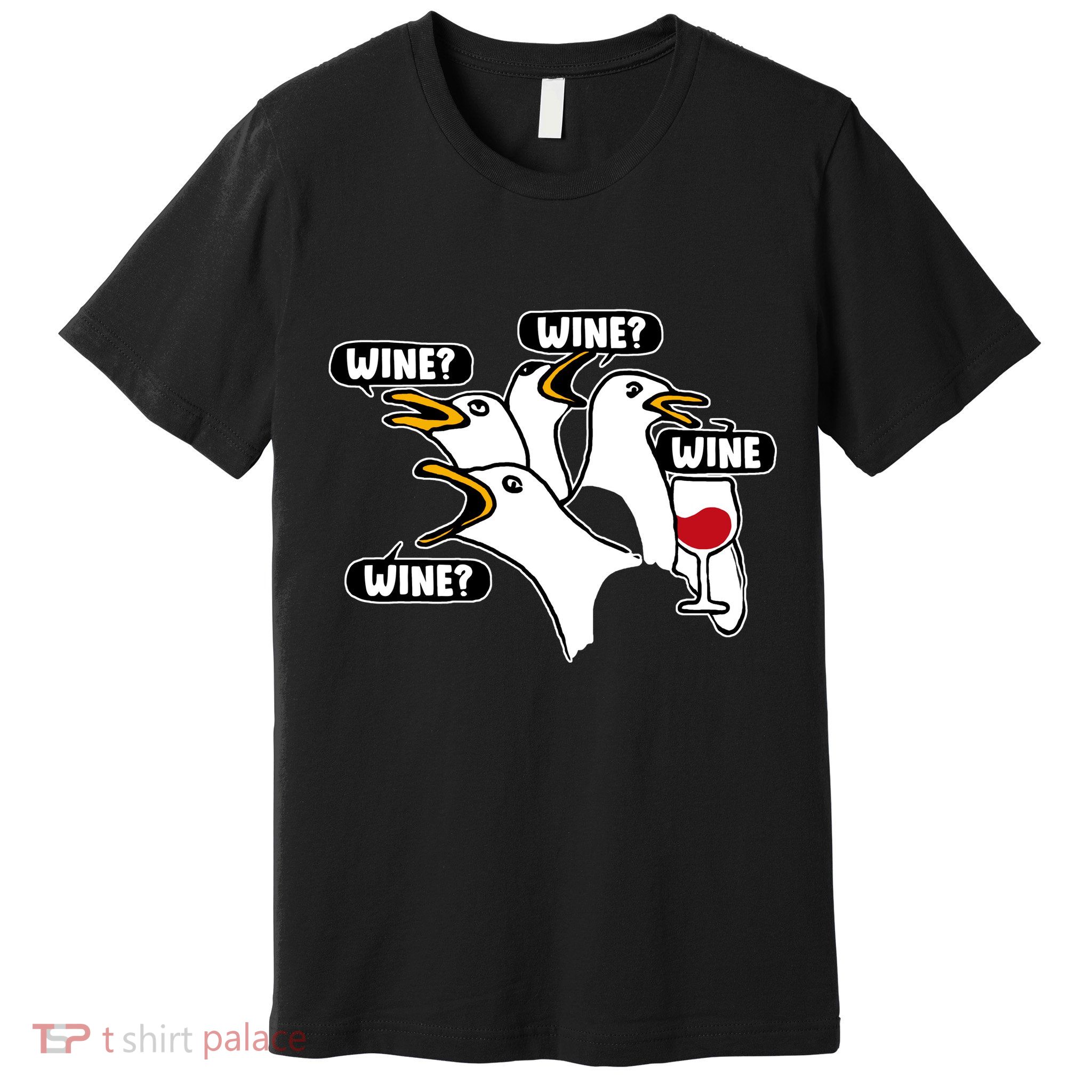 Wine Seagulls Premium T-Shirt
