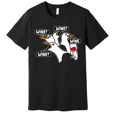 Wine Seagulls Premium T-Shirt