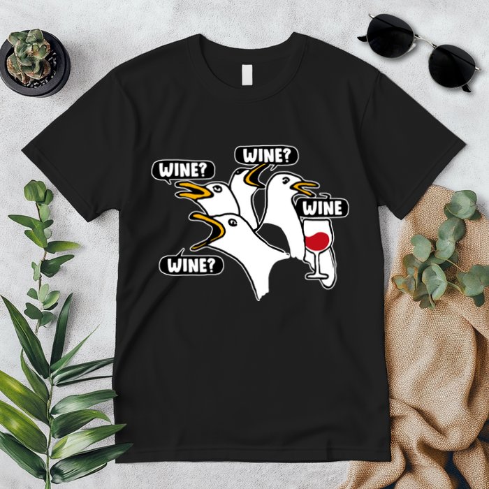 Wine Seagulls Premium T-Shirt