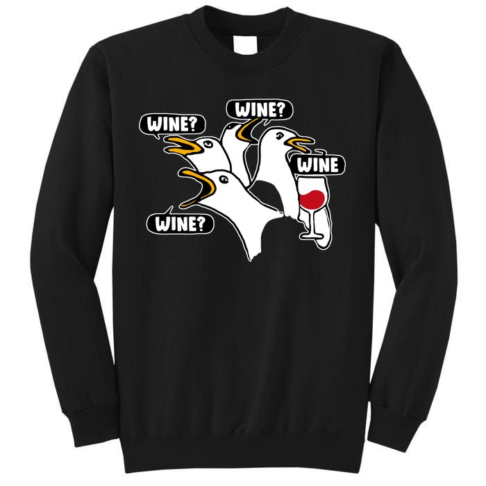 Wine Seagulls Tall Sweatshirt