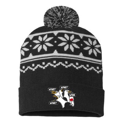 Wine Seagulls USA-Made Snowflake Beanie