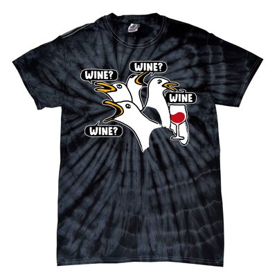 Wine Seagulls Tie-Dye T-Shirt