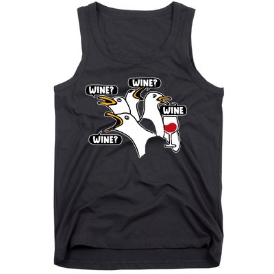 Wine Seagulls Tank Top