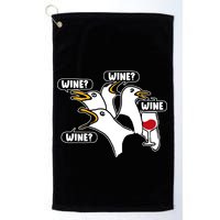 Wine Seagulls Golf Towel