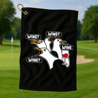 Wine Seagulls Golf Towel