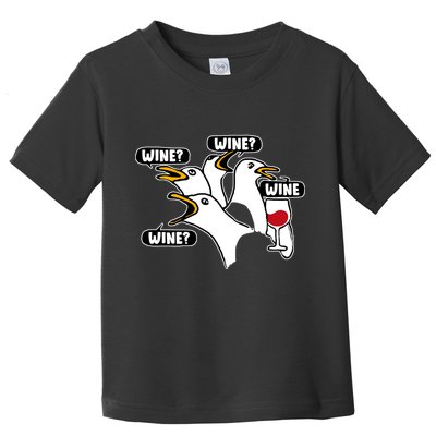 Wine Seagulls Toddler T-Shirt