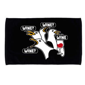 Wine Seagulls Microfiber Hand Towel