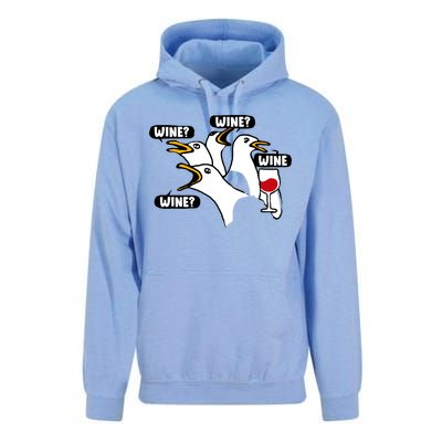 Wine Seagulls Unisex Surf Hoodie