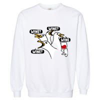 Wine Seagulls Garment-Dyed Sweatshirt
