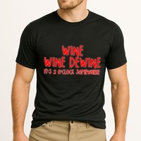 Wine Wine Dewine It's 2 O'Clock Somewhere Performance Shirt