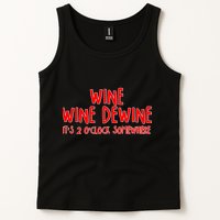 Wine Wine Dewine It's 2 O'Clock Somewhere Tank Top