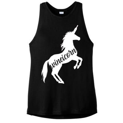 Wineicorn Ladies PosiCharge Tri-Blend Wicking Tank