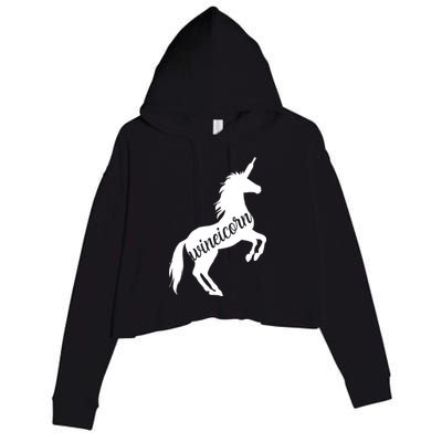 Wineicorn Crop Fleece Hoodie