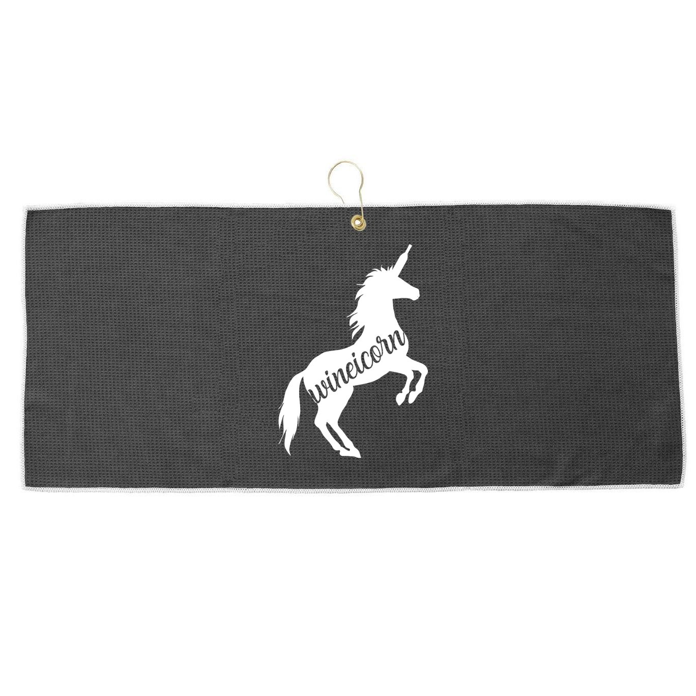 Wineicorn Large Microfiber Waffle Golf Towel