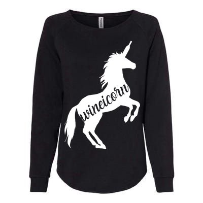 Wineicorn Womens California Wash Sweatshirt