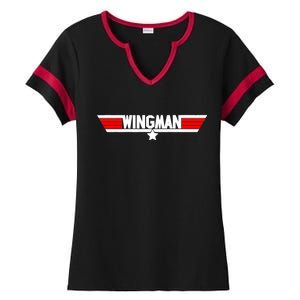 Wingman Logo Ladies Halftime Notch Neck Tee