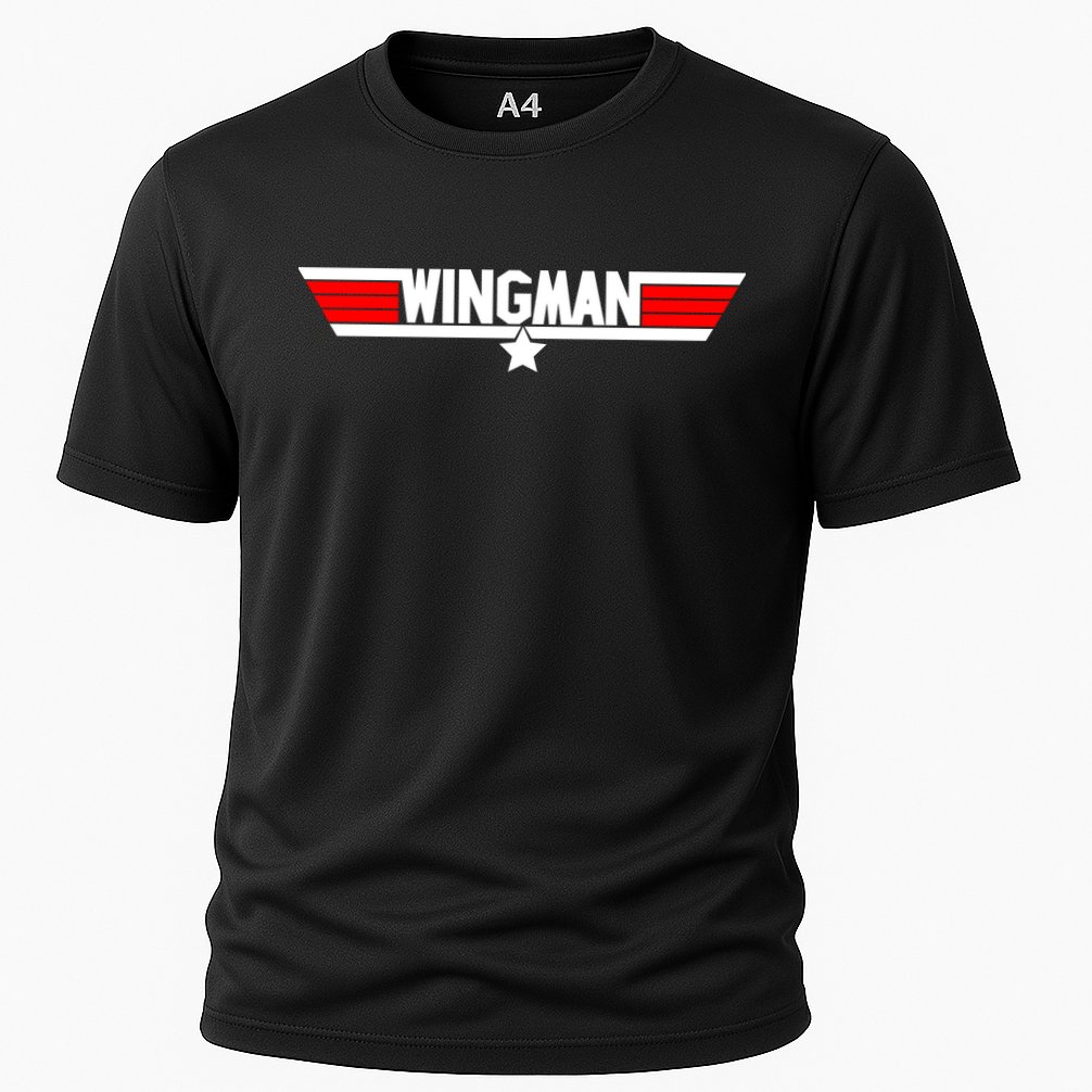 Wingman Logo Cooling Performance Crew T-Shirt
