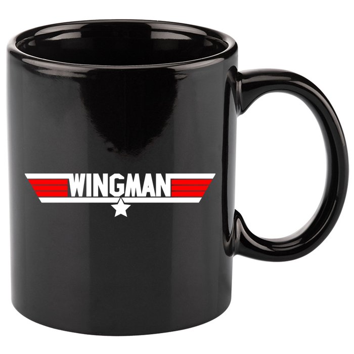 Wingman Logo 11oz C Handle Ceramic Mug