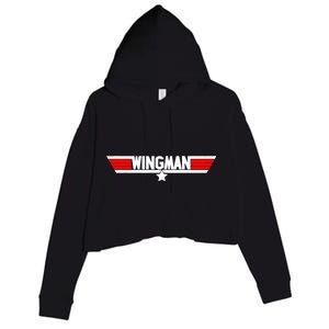 Wingman Logo Crop Fleece Hoodie