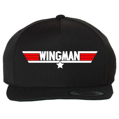 Wingman Logo Wool Snapback Cap