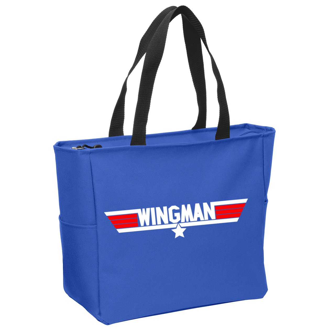 Wingman Logo Zip Tote Bag