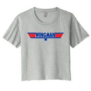 Wingman Logo Women's Crop Top Tee