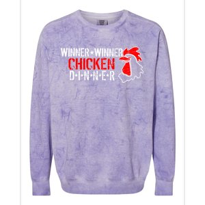 Winner Winner Chicken Dinner Colorblast Crewneck Sweatshirt