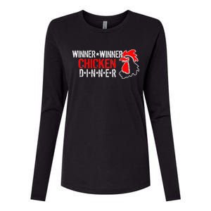 Winner Winner Chicken Dinner Womens Cotton Relaxed Long Sleeve T-Shirt