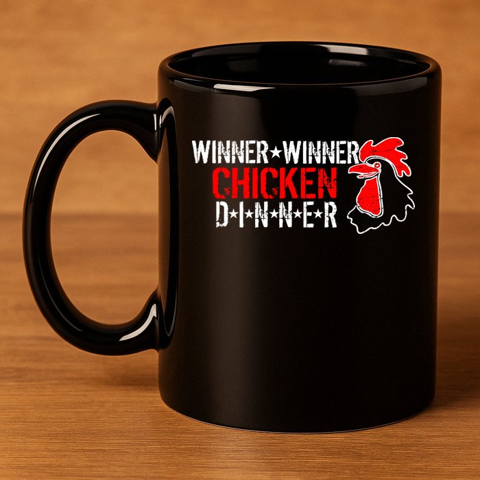 Winner Winner Chicken Dinner 11oz C Handle Ceramic Mug