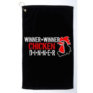 Winner Winner Chicken Dinner Platinum Collection Golf Towel