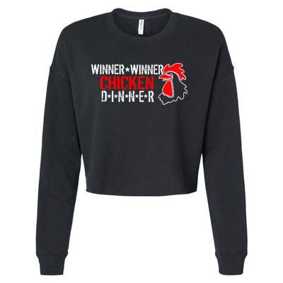 Winner Winner Chicken Dinner Cropped Pullover Crew