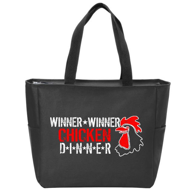 Winner Winner Chicken Dinner Zip Tote Bag