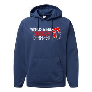 Winner Winner Chicken Dinner Performance Fleece Hoodie