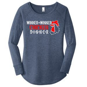 Winner Winner Chicken Dinner Women's Perfect Tri Tunic Long Sleeve Shirt