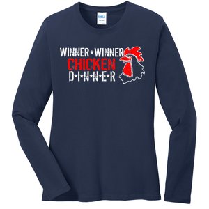 Winner Winner Chicken Dinner Ladies Long Sleeve Shirt