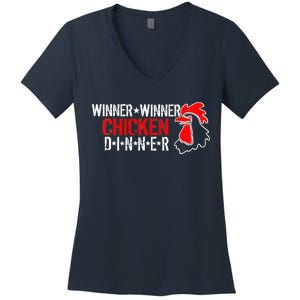 Winner Winner Chicken Dinner Women's V-Neck T-Shirt