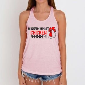 Winner Winner Chicken Dinner Women's Knotted Racerback Tank