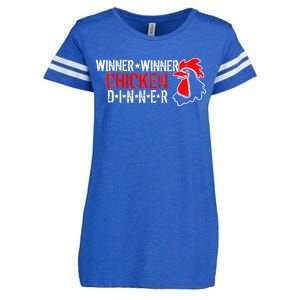 Winner Winner Chicken Dinner Enza Ladies Jersey Football T-Shirt