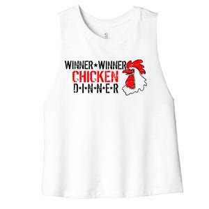 Winner Winner Chicken Dinner Women's Racerback Cropped Tank