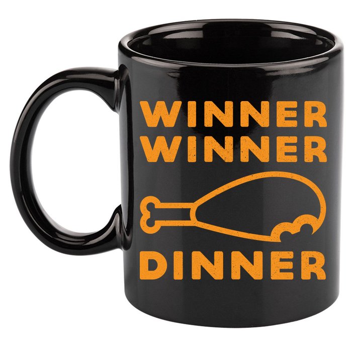 Winner Winner Chicken Dinner Funny Gaming 11oz C Handle Ceramic Mug