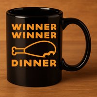 Winner Winner Chicken Dinner Funny Gaming 11oz C Handle Ceramic Mug