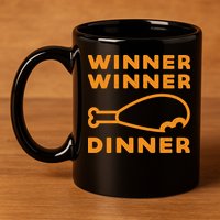 Winner Winner Chicken Dinner Funny Gaming 11oz C Handle Ceramic Mug