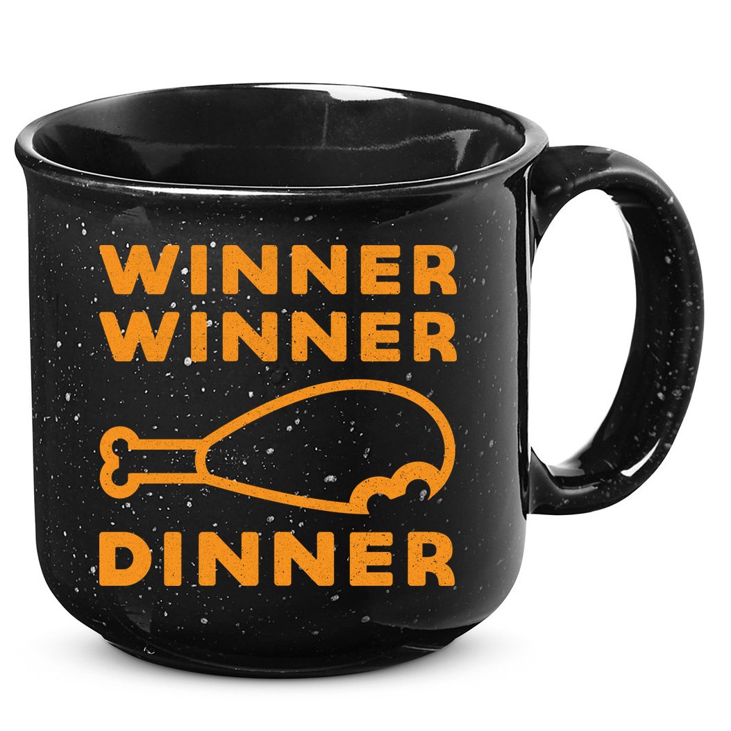 Winner Winner Chicken Dinner Funny Gaming 15oz Campfire Ceramic Mug
