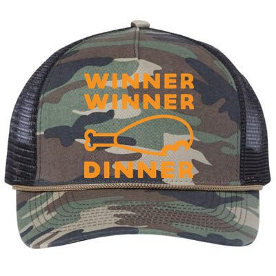 Winner Winner Chicken Dinner Funny Gaming Retro Rope Trucker Hat Cap