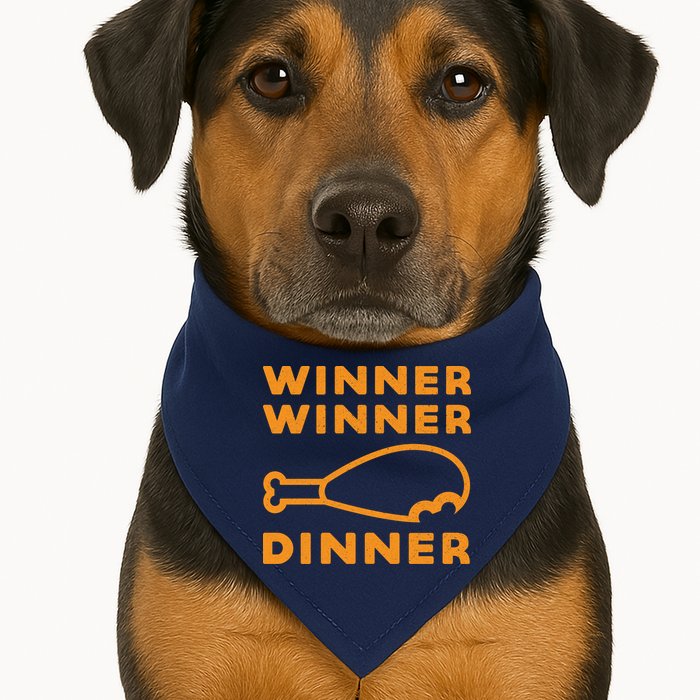 Winner Winner Chicken Dinner Funny Gaming USA-Made Doggie Bandana