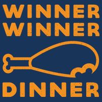 Winner Winner Chicken Dinner Funny Gaming USA-Made Doggie Bandana
